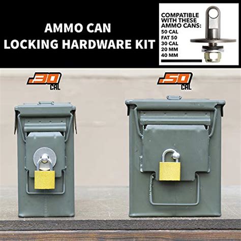 how to lock metal ammo box|50 cal ammo box lock.